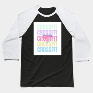 The word crossfit in pastel tones Baseball T-Shirt